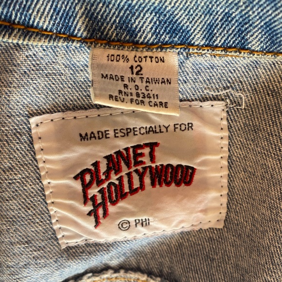 Vintage Planet Hollywood Denim Jacket - Picture 3 of 4